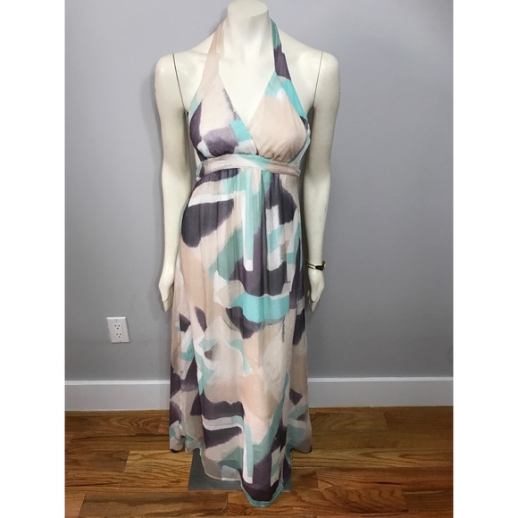 Sold ❌ Armani Exchange Silk Pastel Maxi Dress - Picture 6 of 8